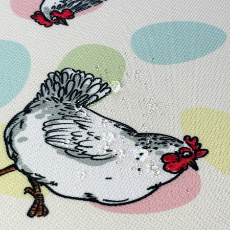 Obrus plamoodporny Druk 4 Wielkanoc Kura Na Jaju