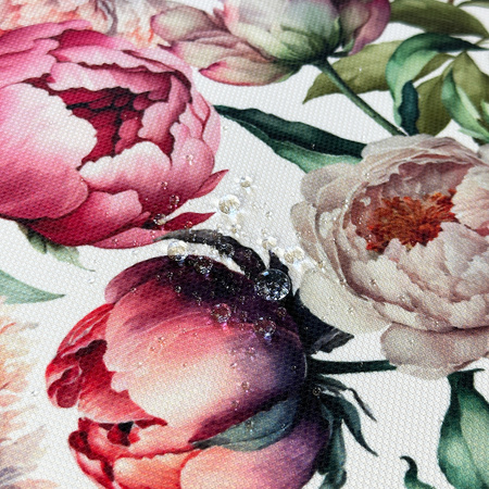 Obrus plamoodporny Druk 1 Peonie