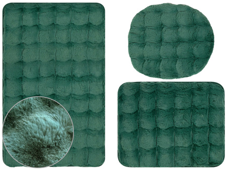 DYWANIK ŁAZ. ARUBA KPL 3 SZT. ZIELEŃ