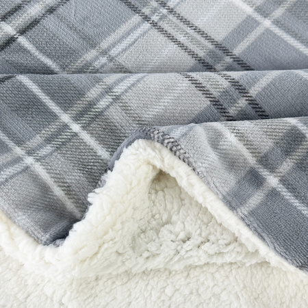 KOC SHERPA PRINT 150x200 SZARY