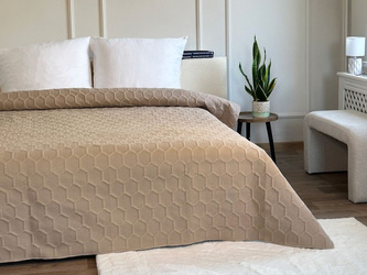 NARZUTA PARLA 3D 180x220, SY-7653 BEŻOWY