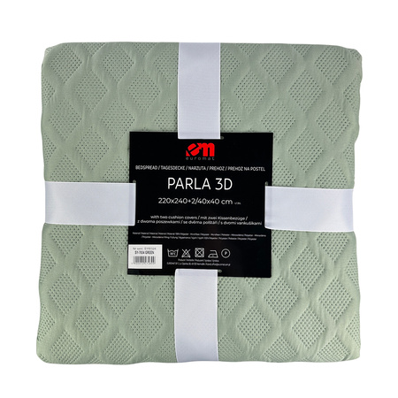 NARZUTA PARLA 3D  220x240, SY-7654 ZIELONY