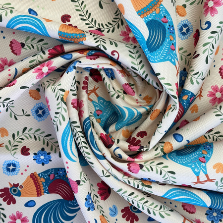 Obrus plamoodporny Druk 1 Kogut Folk 3