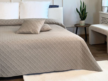 NARZUTA PARLA 3D 220x240+2/40x40, SY-7654 TAUPE