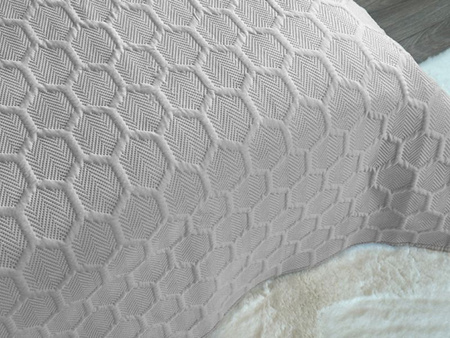 NARZUTA PARLA 3D 180x220, SY-7653 SZARY JASNY