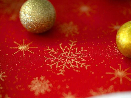 OBRUS PLAMOODPORNY OVAL 160X340 CZERWONY 2587