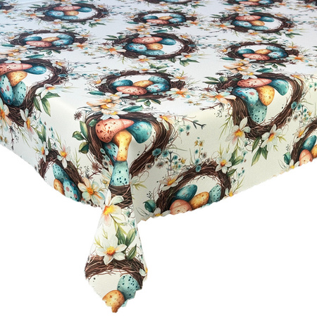 Obrus plamoodporny Druk 4 Wielkanoc Wielkanocne Wianki