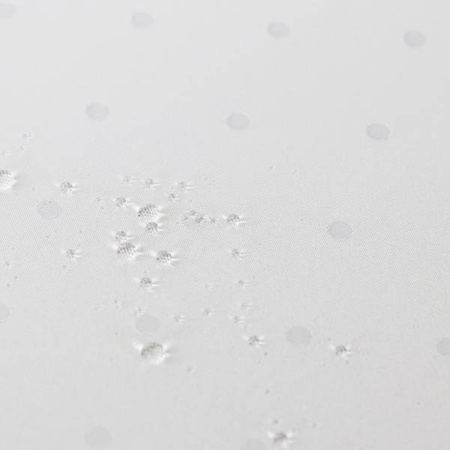 Obrus plamoodporny Biały kropki Z-4