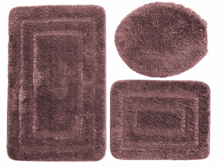 DYWANIK ŁAZ. ALOR KPL 3 SZT. FIOLETOWY