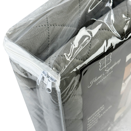 NARZUTA AMARANTE 180x220+2/40x40, 010 / SZARY