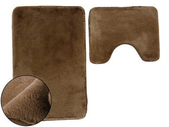 DYWANIK ŁAZ. LOMBOK KPL 2 SZT. BRĄZOWY