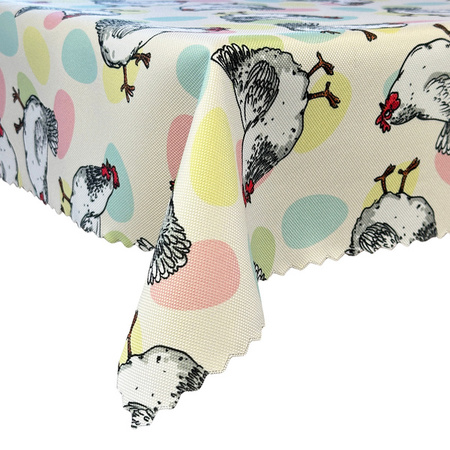 Obrus plamoodporny Druk 4 Wielkanoc Kura Na Jaju