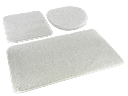 DYWANIK ŁAZ. LOMBOK KPL 3 SZT. SZARY JASNY