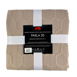 NARZUTA PARLA 3D 180x220+2/40x40, SY-7653 BEŻOWY