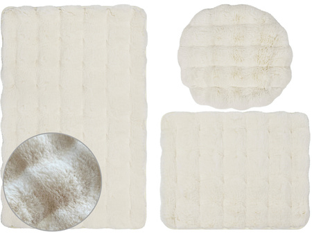 DYWANIK ŁAZ. ARUBA KPL 3 SZT. ECRU