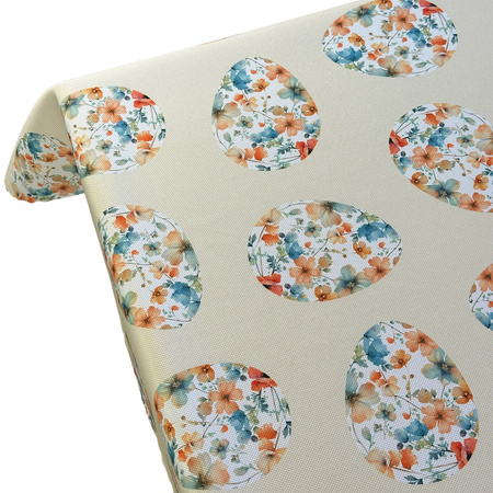 Obrus plamoodporny Druk 4 Wielkanoc Kwiecista Pisanka