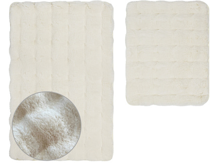 DYWANIK ŁAZ. ARUBA KPL 2 SZT. ECRU