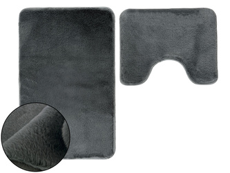 DYWANIK ŁAZ. LOMBOK KPL 2 SZT. SZARY CIEMNY