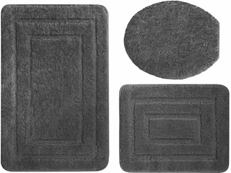 DYWANIK ŁAZ. ALOR KPL 3 SZT. SZARY CIEMNY