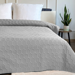 NARZUTA PARLA 3D 180x220, SY-7653 SZARY JASNY