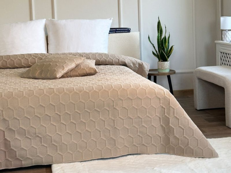 NARZUTA PARLA 3D 220x240+2/40x40, SY-7653 BEŻOWY