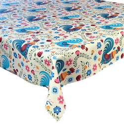 Obrus plamoodporny Druk 1 Kogut Folk 3