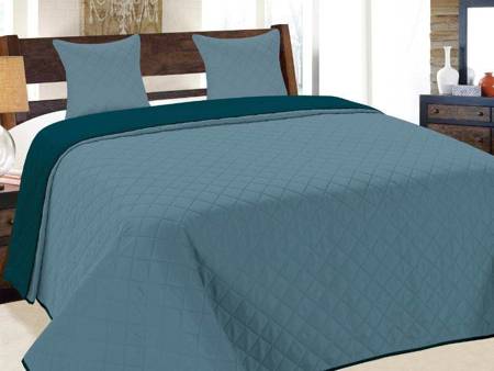 NARZUTA VIGO II 180x220+2/40x40, 010/DARK TURQUISE-BLUE 