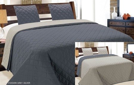 Narzuta VIGO II 180x220+2/40x40, 010/DARK GREY-SILVER