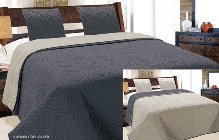 Narzuta VIGO II 180x220+2/40x40, 011/DARK GREY-SILVER